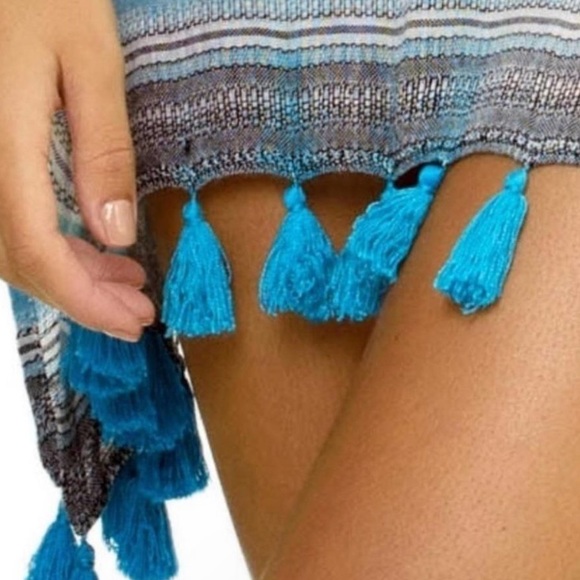 PilyQ COPPER ADRIANA TASSEL TUNIC Size M/L - Picture 2 of 8